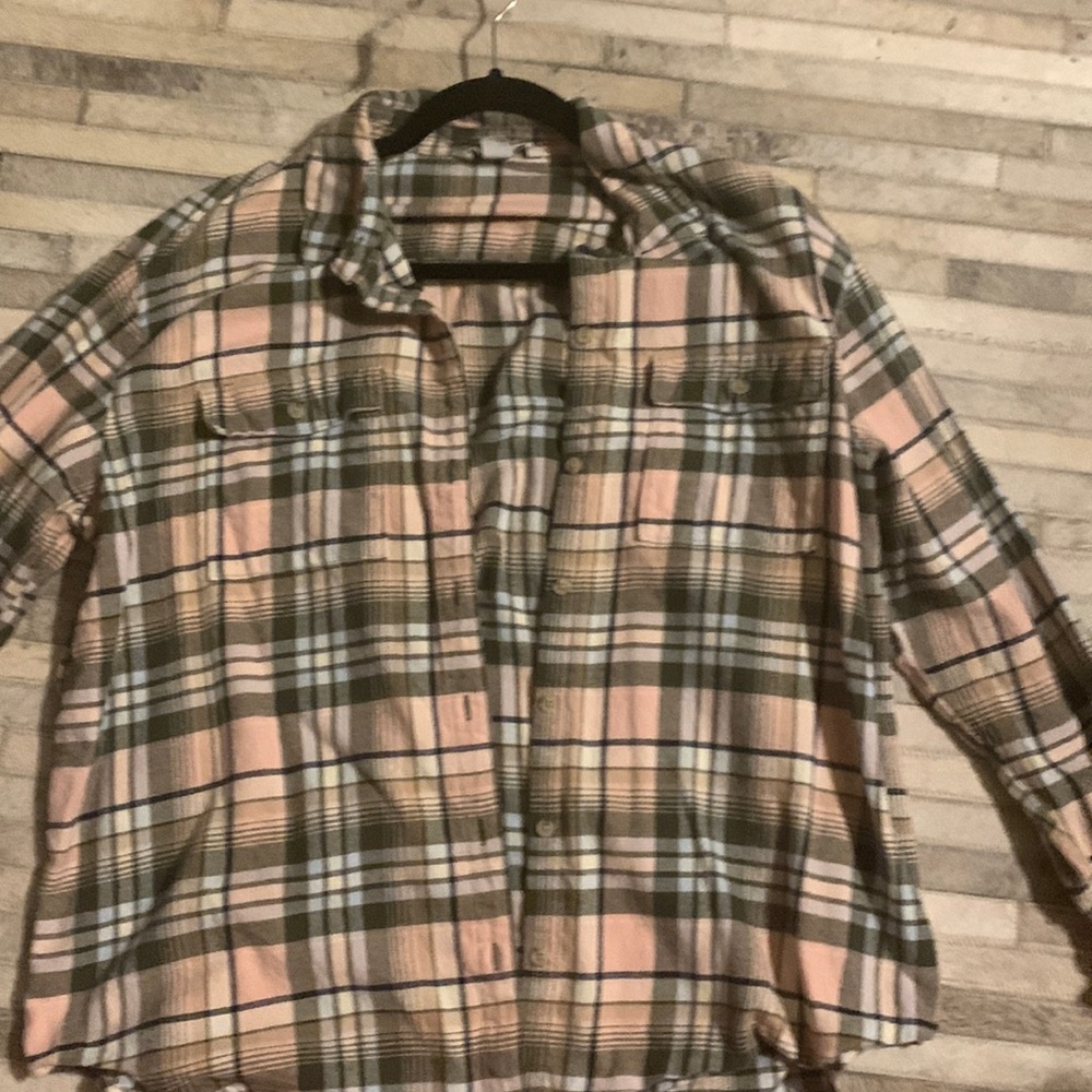 Worn once. I have to many flannels.